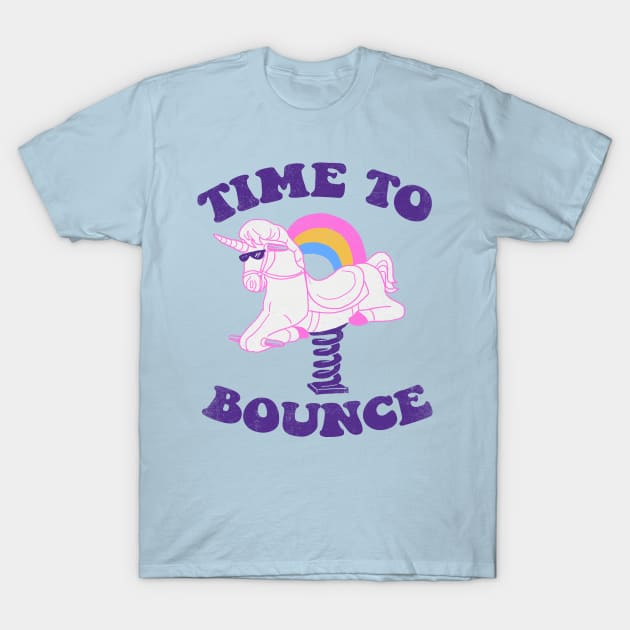 Time To Bounce T-Shirt by Hillary White Rabbit